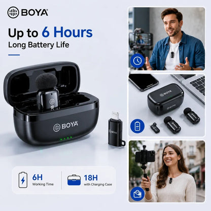 BOYA Wireless Microphone Series – MW2, MW9, MW10 & MW11 | Professional Audio Mic