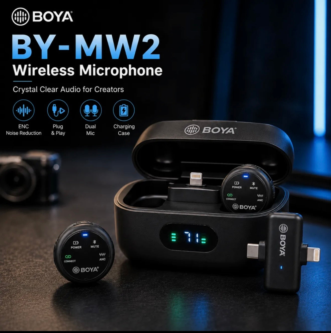 BOYA Wireless Microphone Series – MW2, MW9, MW10 & MW11 | Professional Audio Mic