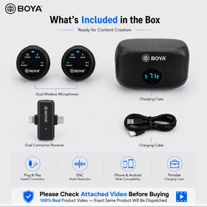 BOYA Wireless Microphone Series – MW2, MW9, MW10 & MW11 | Professional Audio Mic