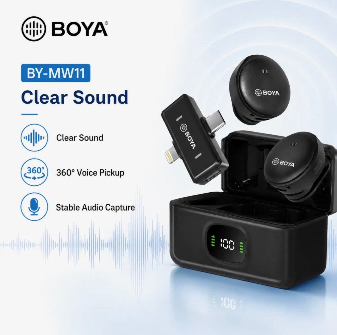 BOYA Wireless Microphone Series – MW2, MW9, MW10 & MW11 | Professional Audio Mic