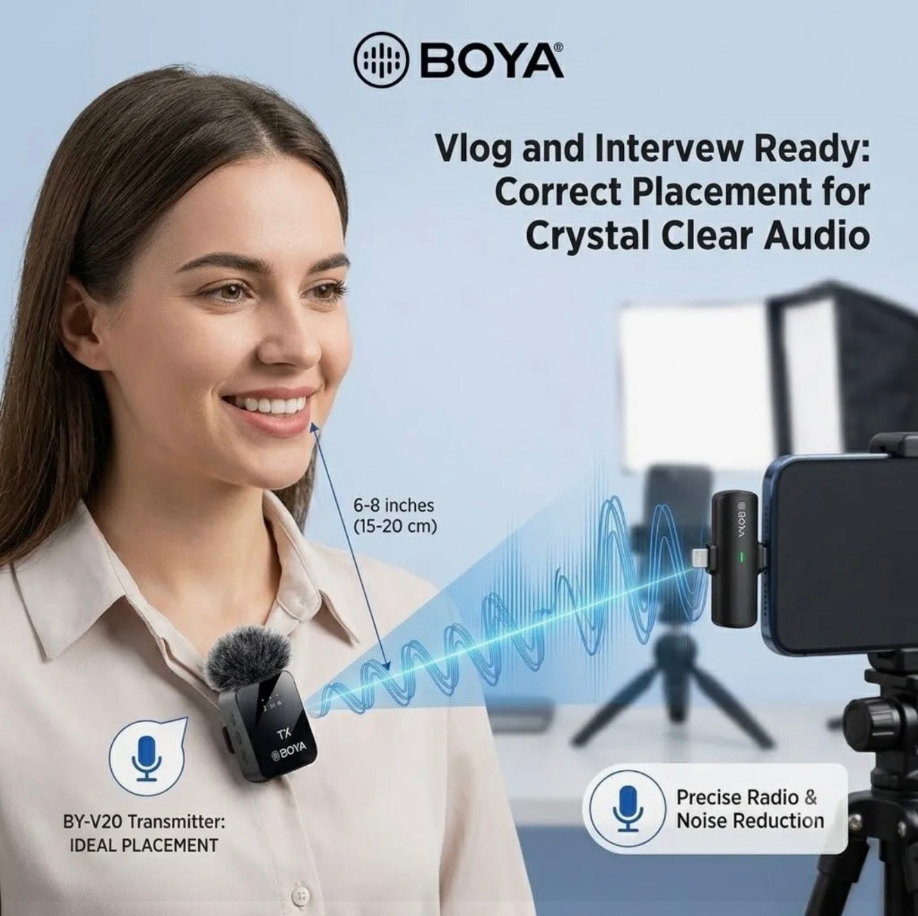 BOYA Wireless Microphone Series – MW2, MW9, MW10 & MW11 | Professional Audio Mic