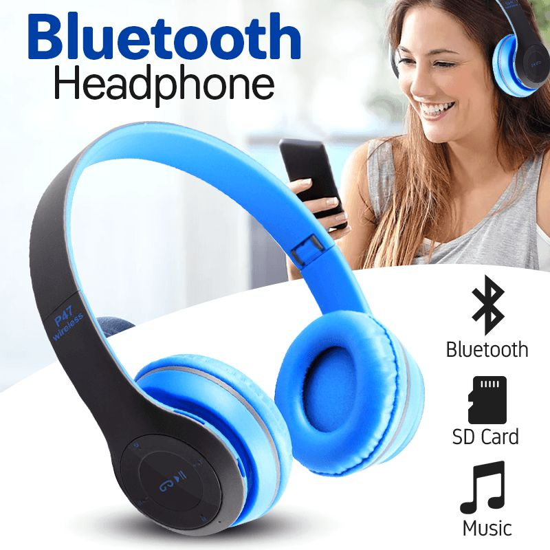 P47 Bluetooth Headphones with Mic