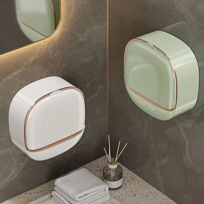 2-Pack Wall Mounted Soap Holder with Drainage | Self-Adhesive Bathroom Soap Case